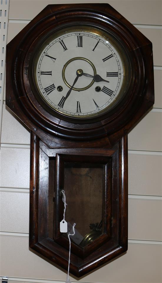 A Victorian wall clock
